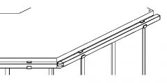 Edelstahl Rohrverbinder Vierkant 35x35 mm - variabel