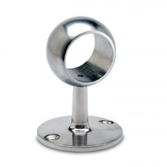Edelstahl Design Rohrhalter gewölbt für Rohr 25,4 mm