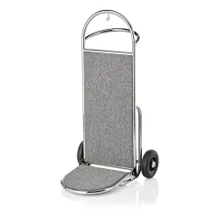 Gepck Transportkarre 610x705 mm - Chrom Design - GRAU