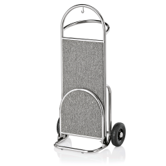Gepck Transportkarre 610x705 mm - Chrom Design - GRAU