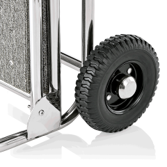 Gepck Transportkarre 610x705 mm - Chrom Design - GRAU