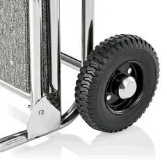 Gepck Transportkarre 610x705 mm - Chrom Design - GRAU