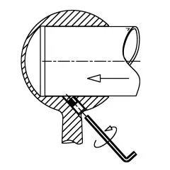 Edelstahl Design End Rohrhalter gewlbt fr Rohr 25,4 mm