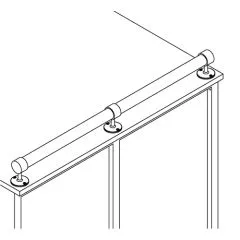 Edelstahl Rohrhalter fr Rohr 19,0 mm
