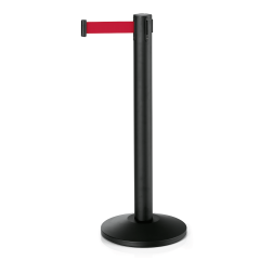 Abgrenzungsstnder schwarz - ECO-L Gurtband ROT 4,5m