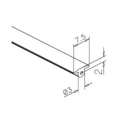 Gummiprofil Glasplattenprofile fr Glasstrke 10 mm