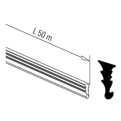 Verglasungsdichtung fr Glasstrke 08,00 - 08,76 mm - 50 m
