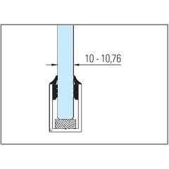 Verglasungsdichtung fr Glasstrke 10,00 - 10,76 mm - 50 m