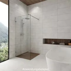 Edelstahl Design - Teleskop Duschwand-Stabiset 90 bis 1.400 mm