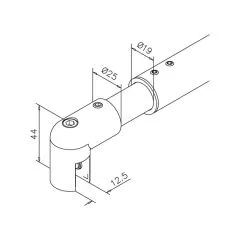Edelstahl Design - Teleskop Duschwand-Stabiset 90 bis 1.400 mm