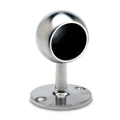 Edelstahl Design End Rohrhalter gewlbt fr Rohr 38,1 mm