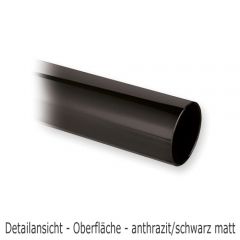 Anthrazit Design Endkappe flach fr Rohr 38.1 mm