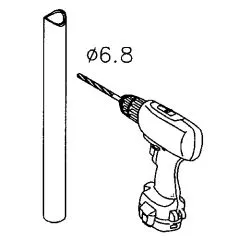 Chrom Design Glasklemme - 21 - Rohr 38,1 mm - Glas 6-10 mm