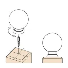 Messing matt Design Zierkugel  70 mm