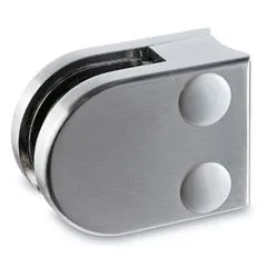 Edelstahl Dsgn Glasklemme 20 - Rohr 38,1 mm - Glas 6-8 mm