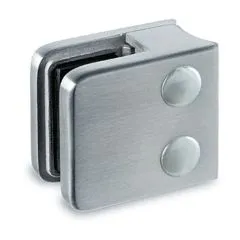 Edelstahl V2A Glasklemme - 21 - Rohr 38,1 mm - Glas 6-10 mm