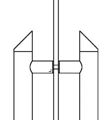 Edelstahl Trgriff Modell 475812 - 25,4 mm - L 1200 mm