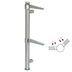 Hustenschutz Pfosten 20-112-25 -45 - Rohr  25.4 mm - Edelstahl Design