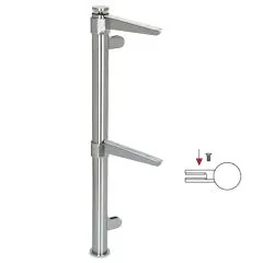 Hustenschutz Pfosten 20-112-38 rechts - Rohr  38.1 mm - Edelstahl Design