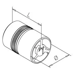 Rohrverbinder Innen fr Rohr 19 mm