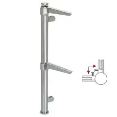 Hustenschutz Pfosten 20-112-38 -90 - Rohr  38.1 mm - Edelstahl Design