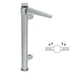 Hustenschutz Pfosten 20-111-38 mitte - Rohr  38.1 mm - Edelstahl Design