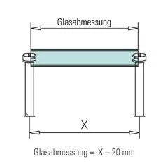 Hustenschutz Pfosten Edelstahl DS 20-19535 - mitte