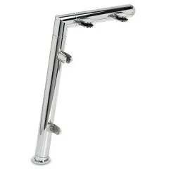 Hustenschutz Pfosten 20-121-25 links - Rohr  25.4 mm - Chrom Design