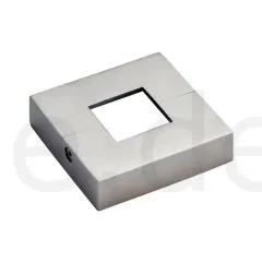 Edelstahl Vierkant 40x40 mm Zweiteilige Rosette