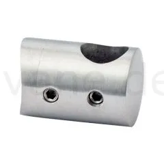 Edelstahl Querstabhalter fr Rohr 42,4 mm - Stab 10 mm