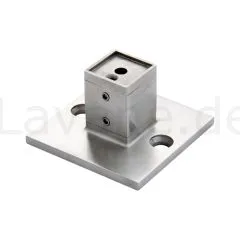 Edelstahl Vierkant 40x40 mm Wandhalter - Abstandshalter