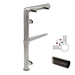Hustenschutz Pfosten 20-131-25 - 90 - Rohr  25.4 mm - Anthrazit Design