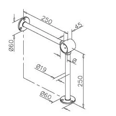 Chrom Design Fulaufsttze Rohr 38,1 mm 20-2120