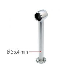 Edelstahl Design Fulauf- oder Rohrhalter Rohr 25,4 mm 20-2110
