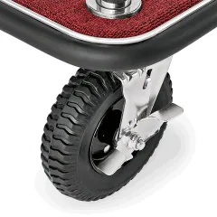 TRANSIT - Gepckwagen - Luggage Trolley - Chrom-Design/rot
