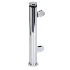 Hustenschutz Pfosten 20-110-25 -90 - Rohr  25.4 mm - Chrom Design