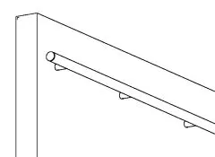 Edelstahl Abstandshalter flach fr Rohr 19 mm