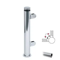 Hustenschutz Pfosten 20-110-25 -90 - Rohr  25.4 mm - Edelstahl Design
