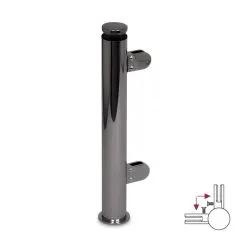 Hustenschutz Pfosten 20-110-38 - 90 - Rohr  38.1 mm - Anthrazit Design