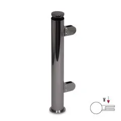 Hustenschutz Pfosten 20-110-38 links - Rohr  38.1 mm - Anthrazit Design