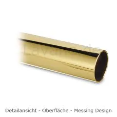 Hustenschutz Pfosten 20-110-25 mitte - Rohr  25.4 mm - Messing Design