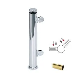 Hustenschutz Pfosten 20-110-38 -45 - Rohr  38.1 mm - Messing Design