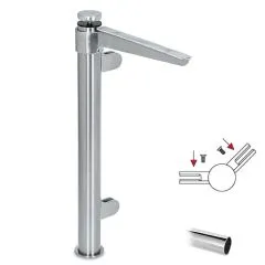 Hustenschutz Pfosten 20-111-38 -45 - Rohr  38.1 mm - Chrom Design