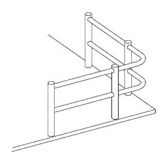 Edelstahl Design MiniRail Mittelsttze 11666 fr Stab 6mm