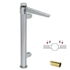 Hustenschutz Pfosten 20-111-38 mitte - Rohr  38.1 mm - Messing Design