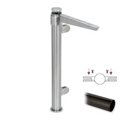 Hustenschutz Pfosten 20-111-38 mitte - Rohr  38.1 mm - Anthrazit Design