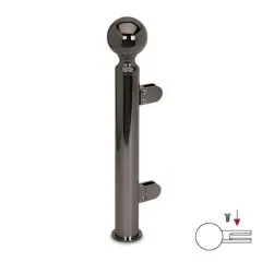 Hustenschutz Pfosten 20-140-38 links - Rohr  38.1 mm - Anthrazit Design
