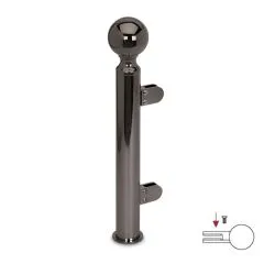 Hustenschutz Pfosten 20-140-38 rechts - Rohr  38.1 mm - Anthrazit Design