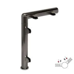 Hustenschutz Pfosten 20-130-38 - 45 - Rohr  38.1 mm - Anthrazit Design