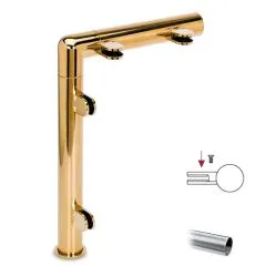 Hustenschutz Pfosten 20-130-38 rechts - Rohr  38.1 mm - Edelstahl Design